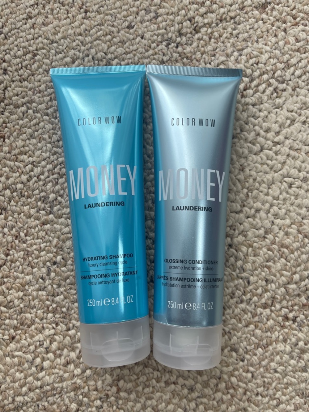 Color Wow MONEY Laundering Blue & Silver Shampoo + Conditioner Duo